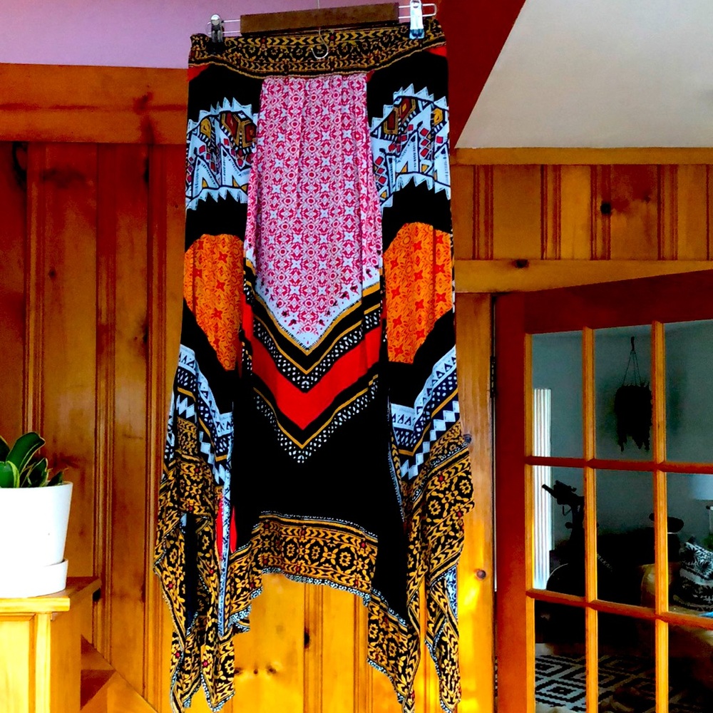 Free people gypsy boho skirt tribal festival